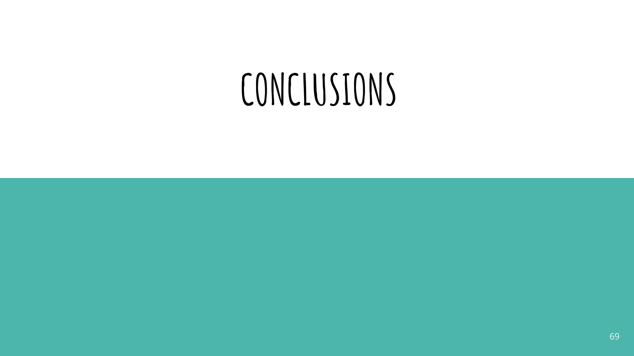 CONCLUSIONS
69
 