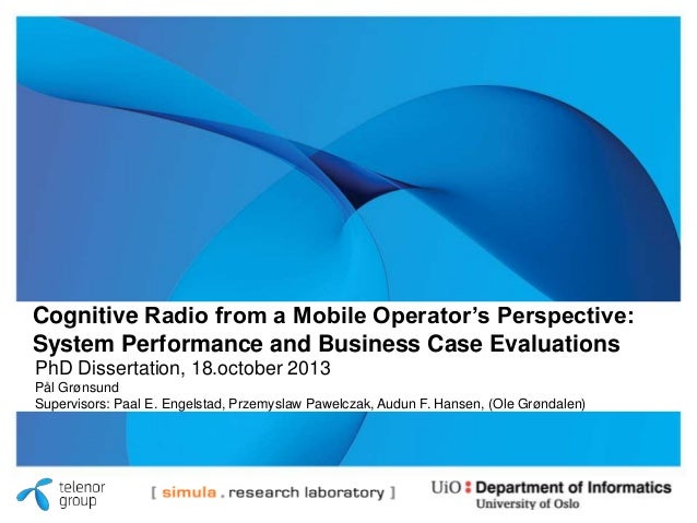 Cognitive radio phd thesis