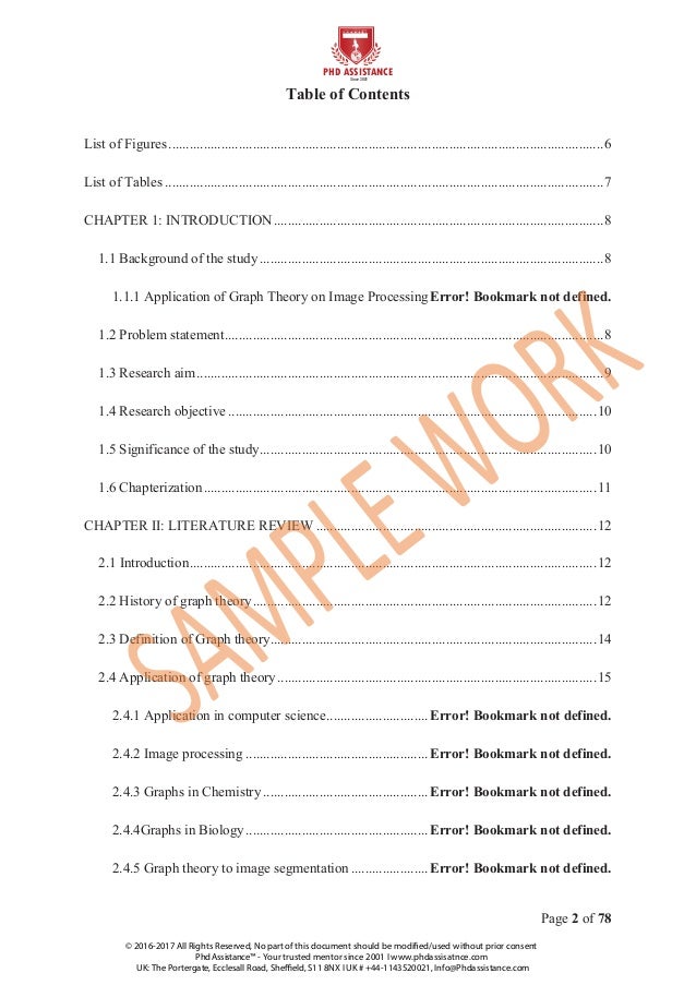 Phd thesis work