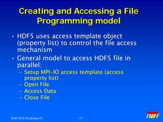 Parallel HDF5 Introductory Tutorial | PDF