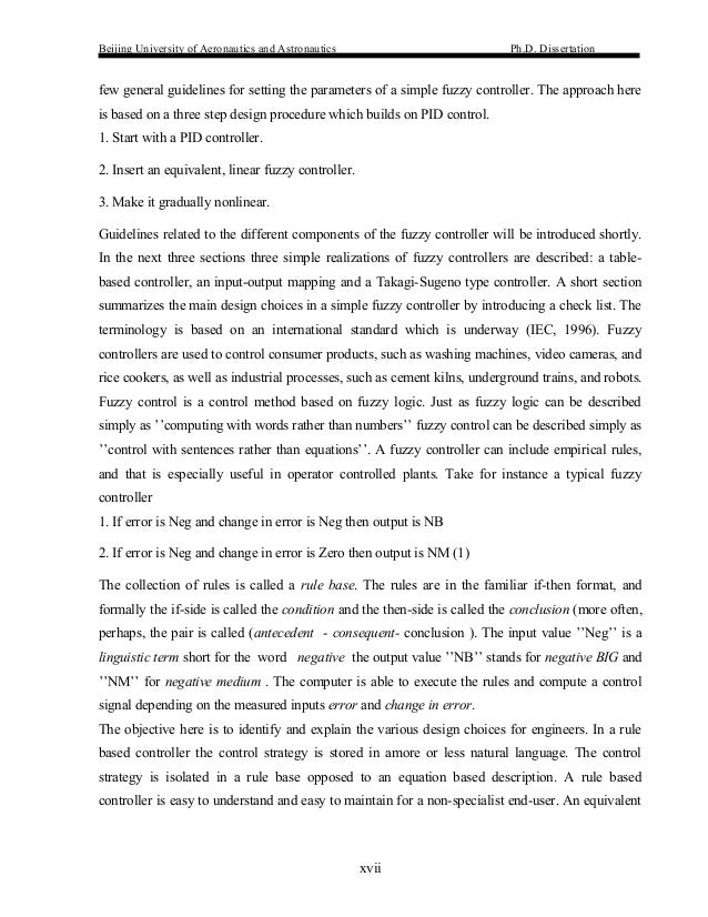 Fuzzy logic phd thesis