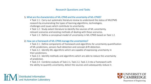 First Year Report, PhD presentation | PPTX