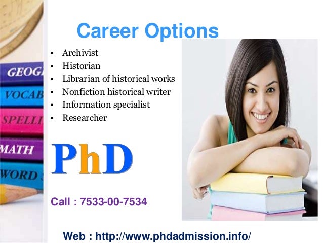 Phd in history