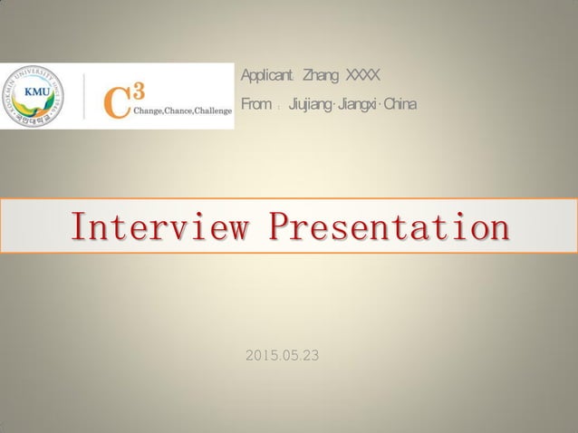 ppt presentation for phd interview