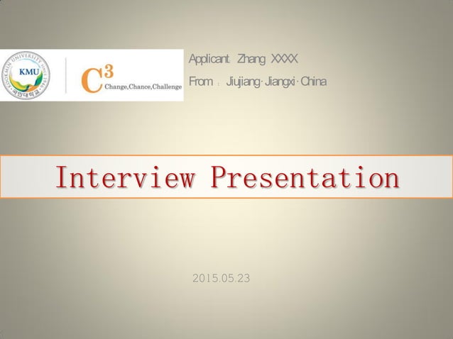 phd interview ppt sample