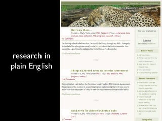 research in
plain English
 