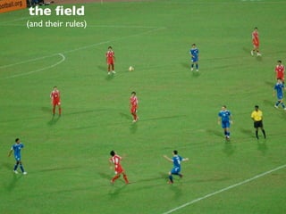 the ﬁeld
(and its rules)
 