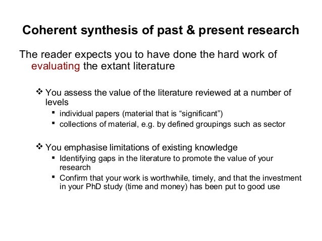 Values of literature review in research