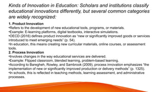 Comprehensive Management of Educational Innovations: Concepts, Nature ...