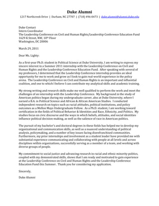 Phd Cover Letter Political Science