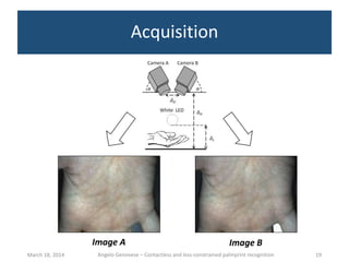 Contactless and less-constrained palmprint recognition - Ph.D ...