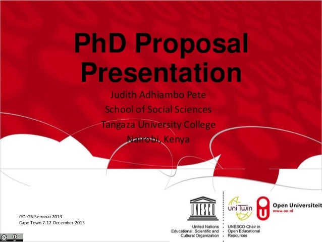 Phd dissertation proposal presentation