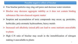 Effect of Biochar on Crop Productivity and Soil Health | PPT