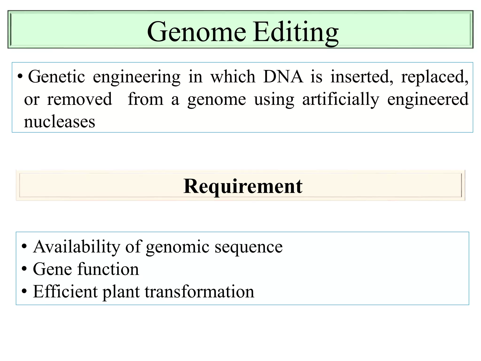Applications and potential of genome editing tools in vegetable ...