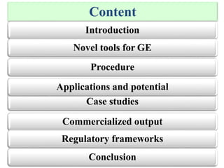 Applications and potential of genome editing tools in vegetable ...