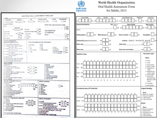 Comprehensive Review of WHO Oral Health Assessment Form 2013 | PPTX