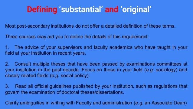 Phd thesis original contribution