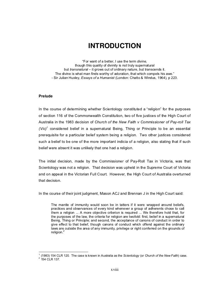 Law and theology thesis