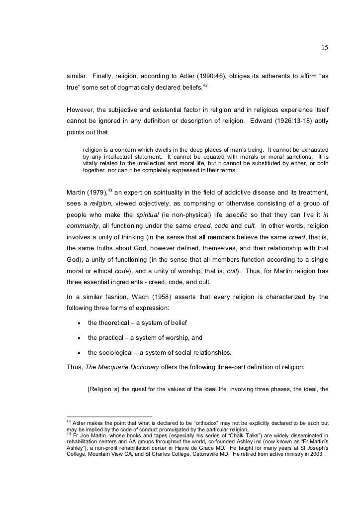 Doctoral thesis on spirituality