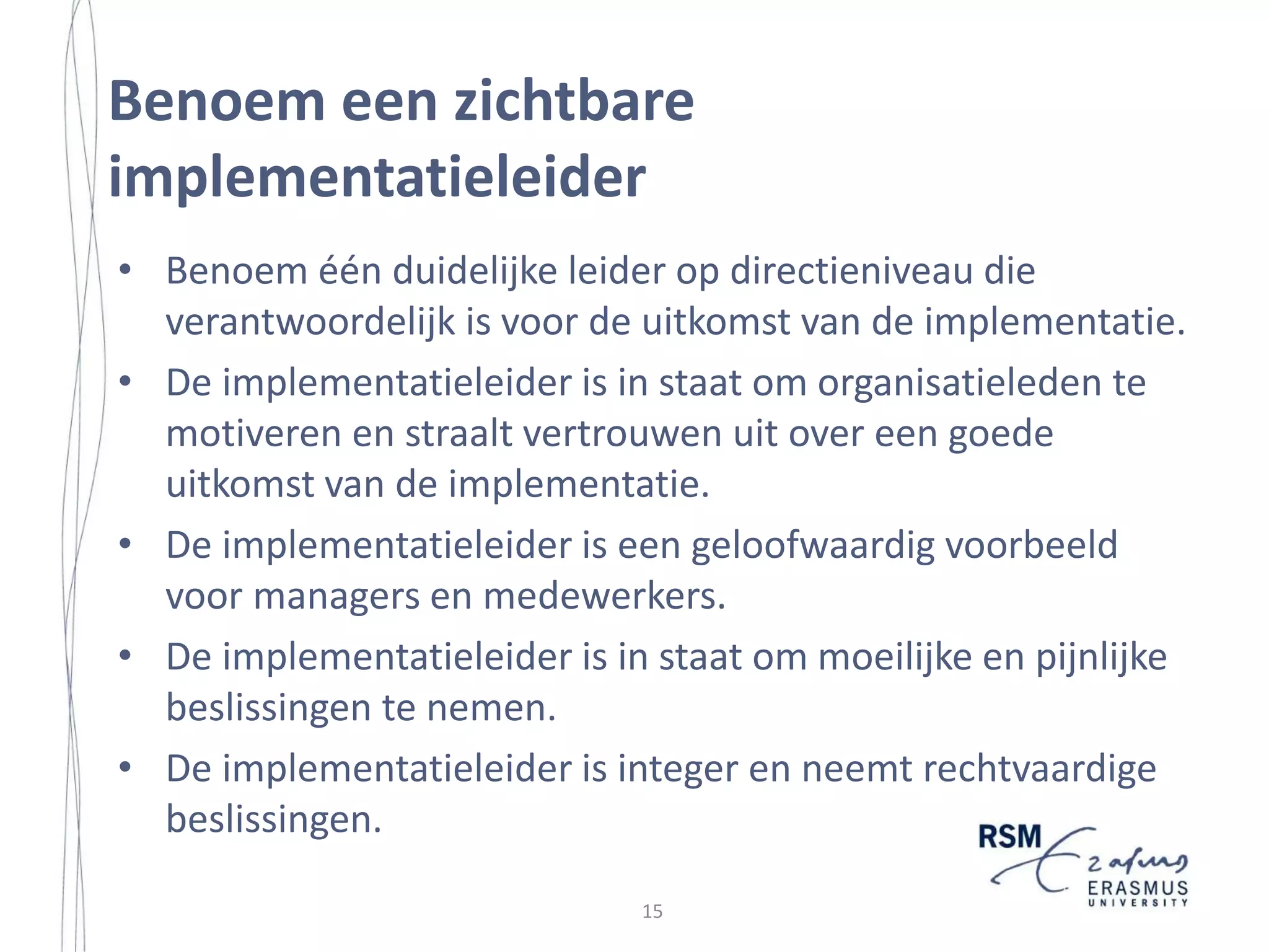 Strategy Implementation in a Small Island Community
(Eisenhardt, 1989b). Consequently, strategy implementation is a key concern in
the management of strategic change (Thomas, 2002).
However, well-formulated strategies only produce superior performance for an
organization when they are successfully implemented (Bonoma, 1984). The bestmade strategies are worthless if they cannot be implemented successfully (Schilit,
1987). Thus, strategic success not only requires an appropriate strategy but also
requires that the strategy is implemented successfully (Hussey, 1996), and timely.
Furthermore, strategies that fail to be implemented can be very costly, both in
terms of formulation costs and foregone benefits (Nutt, 1998).
Many Strategy Implementations Fail
Previous research has reported that many implementations fail (Nutt, 1986). The
implementation literature shows that implementation failure is ‘commonplace,
non-random, and patterned’ (Lin, 1996: 3). A major finding from studies of
decision-making is that the implementation of half of the decisions in
organizations fails (Nutt, 1999). Few intended strategies are successfully realized
(Mintzberg, 1990). A recent survey among senior operations executives in North
America found that 57 percent of the organizations were unsuccessful at
implementing strategic initiatives over the past three years (The Economist,
November 2004).
It has long been recognized that the majority of strategies fail in the
implementation phase (Noble, 1999)1. Apparently, an important part of these
failures can be traced to poor implementation (Nutt, 1999). Research by Nutt
(1999) found that implementation failure generally stemmed from elements, which
were under management control. After a comprehensive strategy or single
strategic decision has been formulated, significant difficulties are often
encountered during the subsequent implementation process (Alexander, 1985).
Consequently, there is a widely shared experience that all too often; plans do not
work out as intended (Wernham, 1984; Nutt, 1999). Many organizations have a
fundamental disconnect between the formulation of their strategy and the
implementation of that strategy into useful action (Kaplan, 1995). This has been
called the implementation problem: ‘the all too frequent failure to create change
after seemingly viable plans have been developed’ (Nutt, 1983). Therefore,
implementation constitutes an enigma and a source of frustration in many
companies (Noble, 1999b). Achieving successful implementation remains a
continuing challenge for managers responsible for executing strategies (Cravens,
1

The strategy implementation literature suggests two overall reasons why a plan or strategy can fail: the strategy
itself is inadequate or it is not properly implemented (Hussey, 1999).

2

14

 