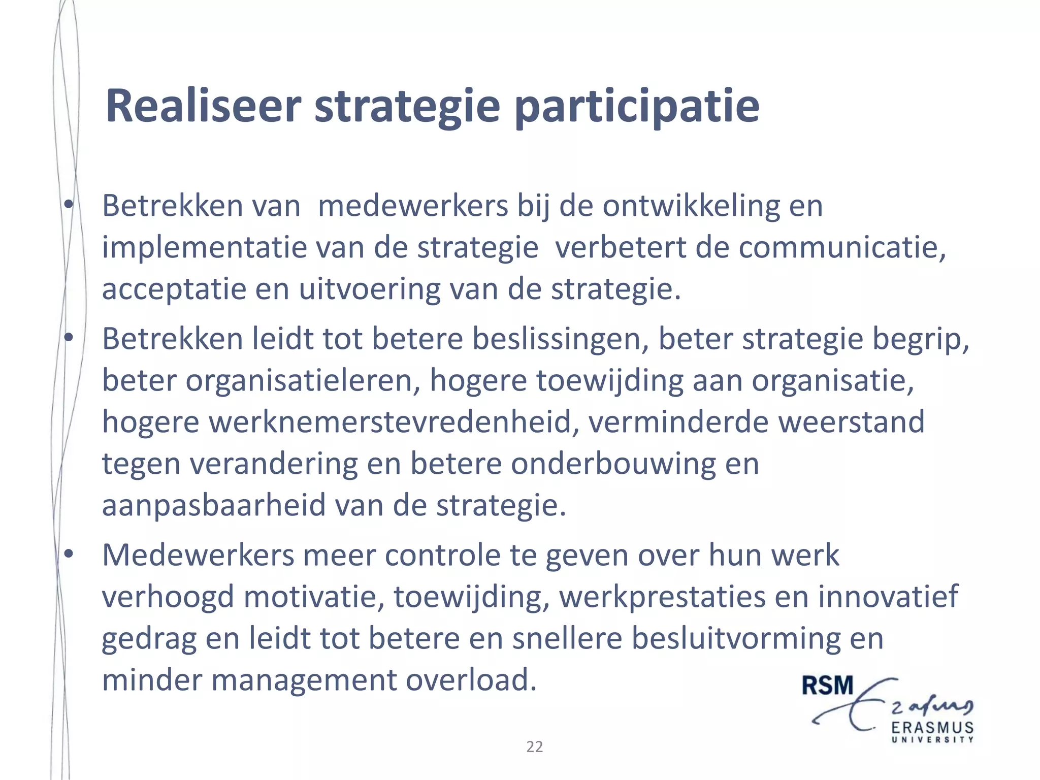 Introduction
relationships’ (Farrugia, 1993). Furthermore, with such a small scale, the
government tends to play a very dominant role and ‘the dividing line between
private and public concerns tends to become blurred’ (Srebrnik, 2004: 334). These
special characteristics make ‘the social milieu of small states very different from
that of larger, developing countries’ (Farrugia, 1993: 221). Therefore, more
research is needed to improve our understanding of strategy implementation in a
small insular community.
As the implementation literature has been focused on industrialized Western
economies or developed market economies, less attention has been paid to
developing economies. The existing research on strategic management in
emerging and developing economies has been focused on China and some
countries of Central and Eastern Europe (Hoskisson et al., 2000). However, a
region such as the Caribbean has received very little research attention. As Hauc
and Kovac (2000) point out, managers in countries in transition or developing
countries have additional problems, which require new approaches to strategy
implementation. Hence, there is a need for a considerable widening of the research
agenda to embrace developments in developing economies.
1.2 RESEARCH OBJECTIVE AND QUESTIONS
This research has three main objectives. The first objective of this research is to
explore factors that may influence the level of success of an implementation effort.
The high failure rate of implementations, as reported in the literature, calls for a
better understanding of its success factors and their influence on the degree of
implementation success. Although it is often recognized that many factors
influence the degree of success in strategy implementation (see e.g. Galbraith and
Kazanjian, 1986), few studies have tried to identify exactly what these factors are,
as pointed out by Heide et al. (2002). We aim to add to the scientific body of
knowledge on strategy implementation by exploring these factors and to come up
with an as comprehensive as possible set of factors that may influence strategy
implementation performance.
To uncover the factors, evidence is collected as to what managers perceive to be
factors influencing strategy implementation success. This was done with the use of
a qualitative survey consisting of a series of semi-structured interviews with key
informants, allowing informants the opportunity of supplying information on a
wide range of issues related to implementation activities.
A second objective is to come up with new insights and understandings for
strategy implementation from the yet undocumented context of a non-North

9

21

 