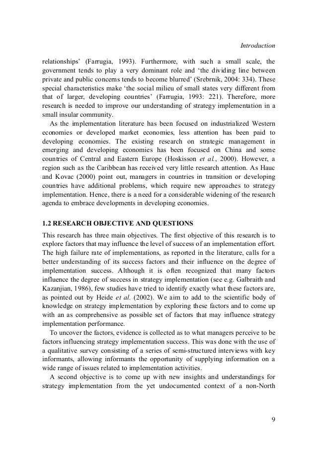 Phd thesis on strategy