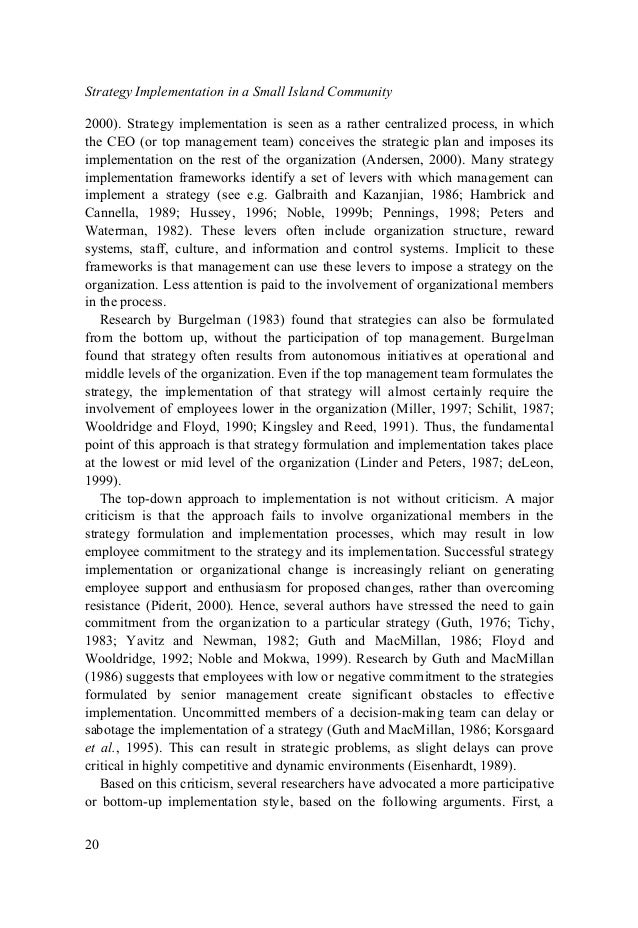 Phd thesis on strategy