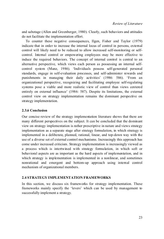 Strategy phd thesis