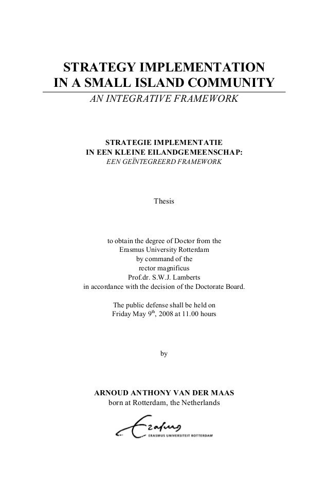 Phd thesis on strategy