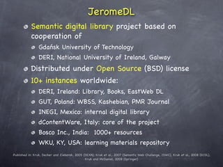 Semantic Digital Libraries