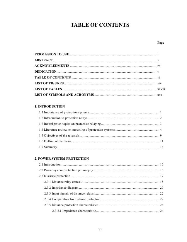 Power system protection phd thesis introduction