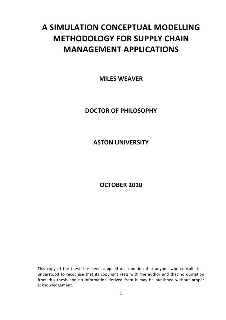 Supplier thesis phd university oregon