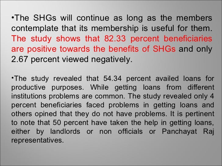Phd thesis on self help groups