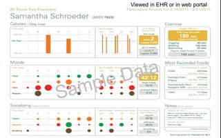 Viewed in EHR or in web portal




                            22
 