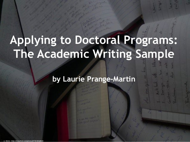 Phd writing programs
