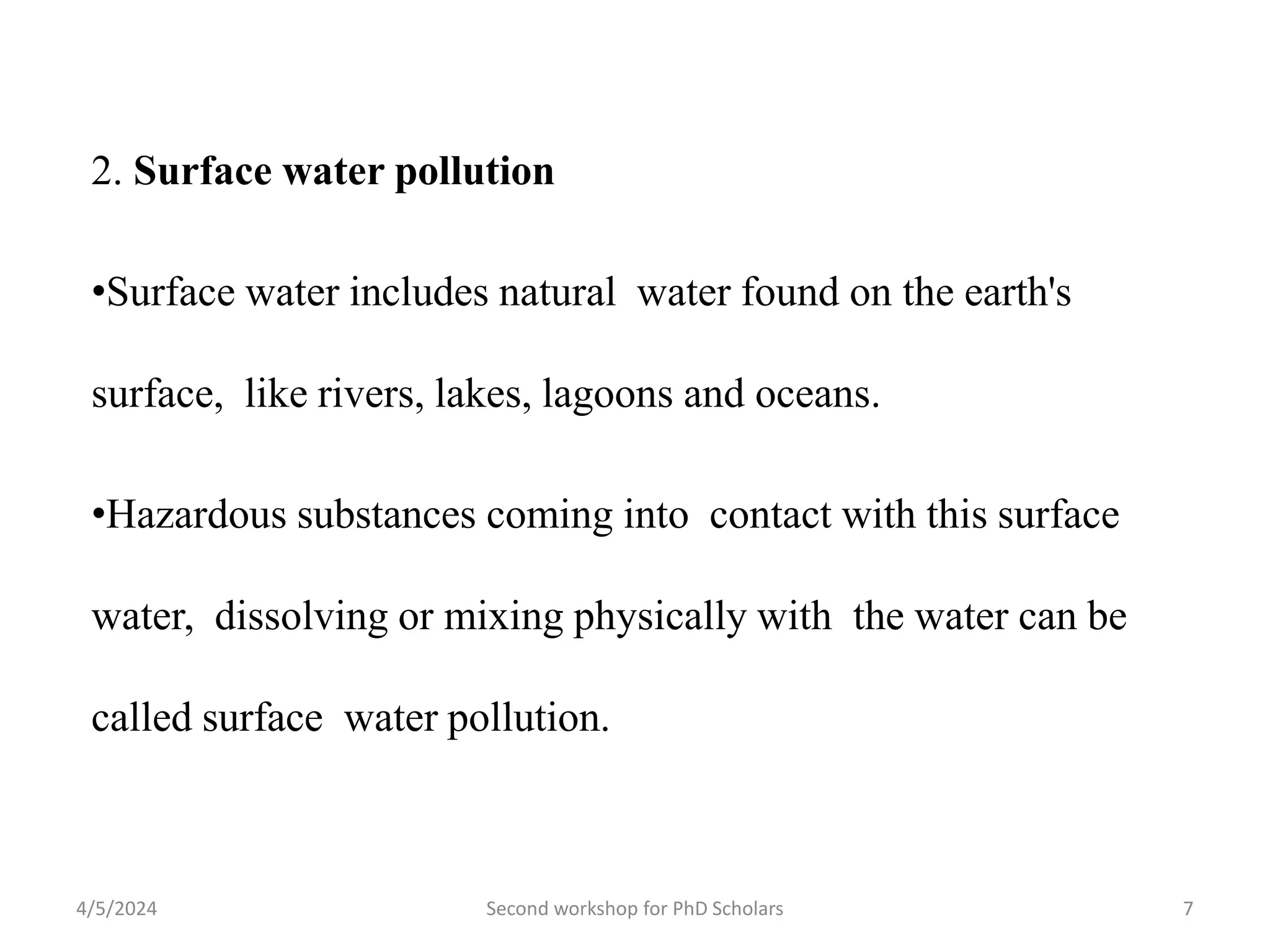 water pollution an overview and control and awareness | PPT