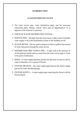 WATER SUPPLY AND DRAINAGE SERVICE FOR BUILDING | PDF