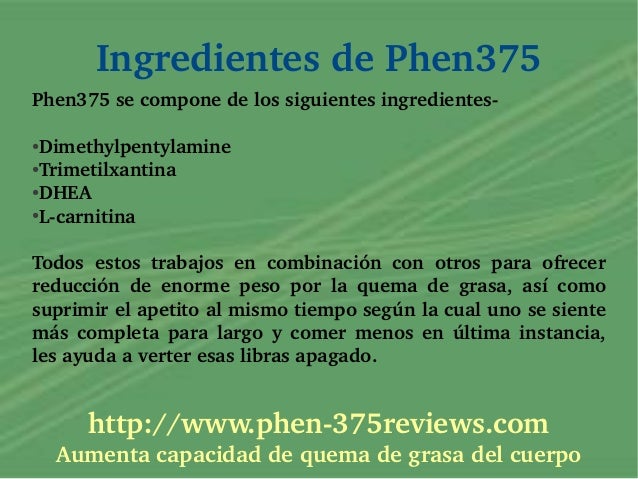 PHEN375 SUPPRESSANT DE APETITO PHEN375 SUPPRESSANT DE APETITO