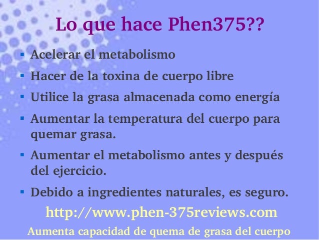 TABLETAS DE PHEN375 TABLETAS DE PHEN375