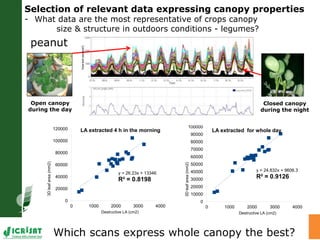 High throughput assessment of plant canopy in progress