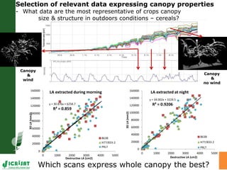 High throughput assessment of plant canopy in progress