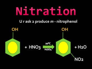 U r ask 2 produce m - nitrophenol
OH OH
 