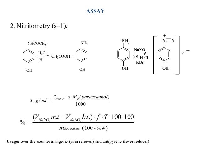 paracetamol tempra Phenols amines and