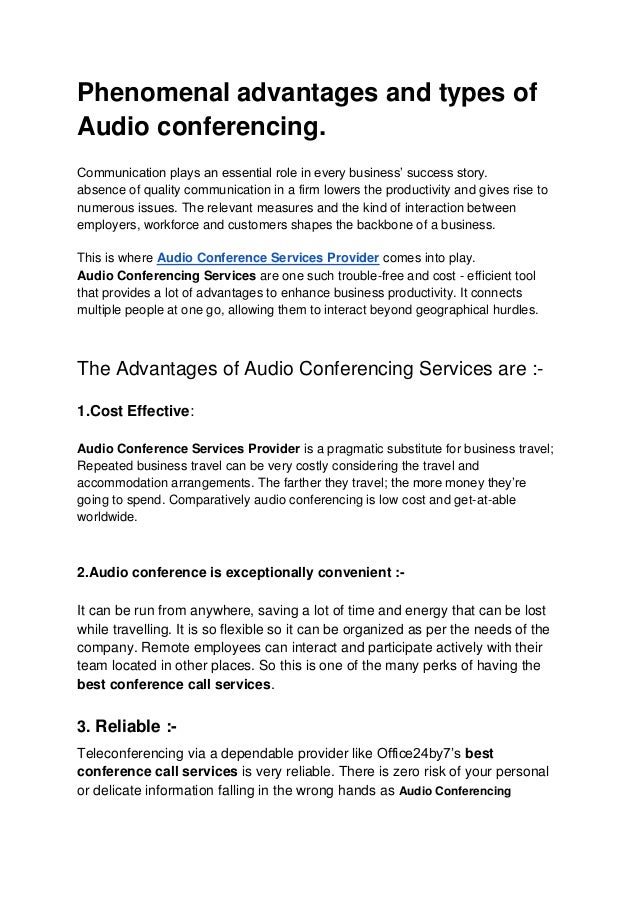 _phenomenal advantages and types of Audio conference (1).pdf