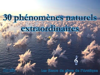 Phénomènes naturels