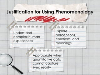 Phenomenology as a Qualitative Research Design in Nursing Practice and ...