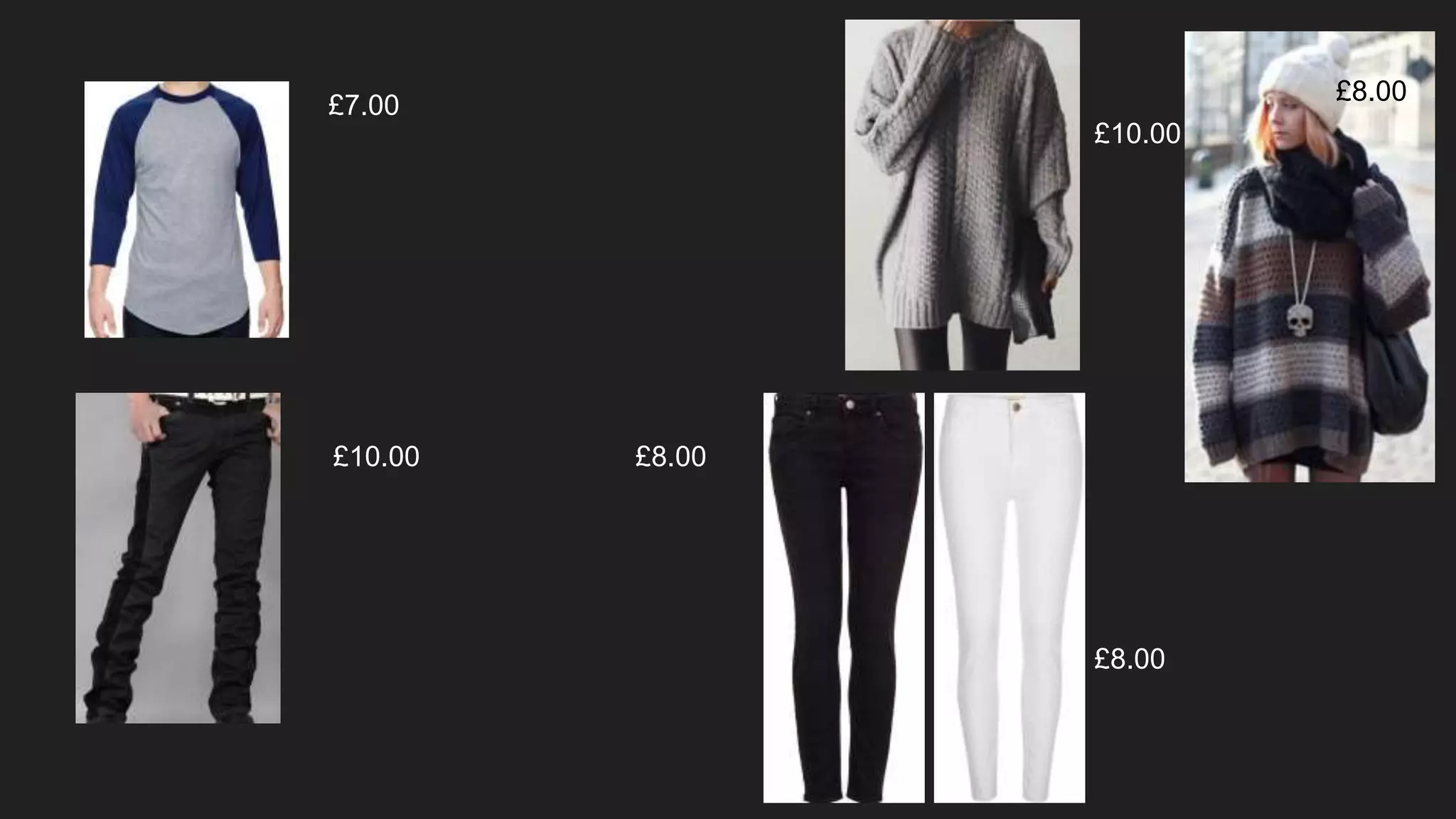 £7.00
£10.00 £8.00
£8.00
£8.00
£10.00
 