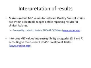 Phenotypic methods used in antimicrobial susceptibility testing