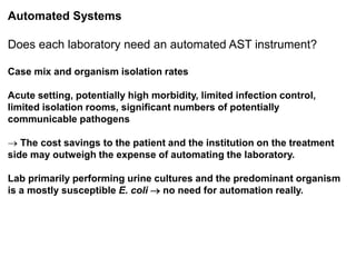 Phenotypic methods used in antimicrobial susceptibility testing