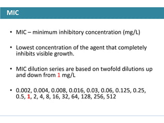 Phenotypic methods used in antimicrobial susceptibility testing